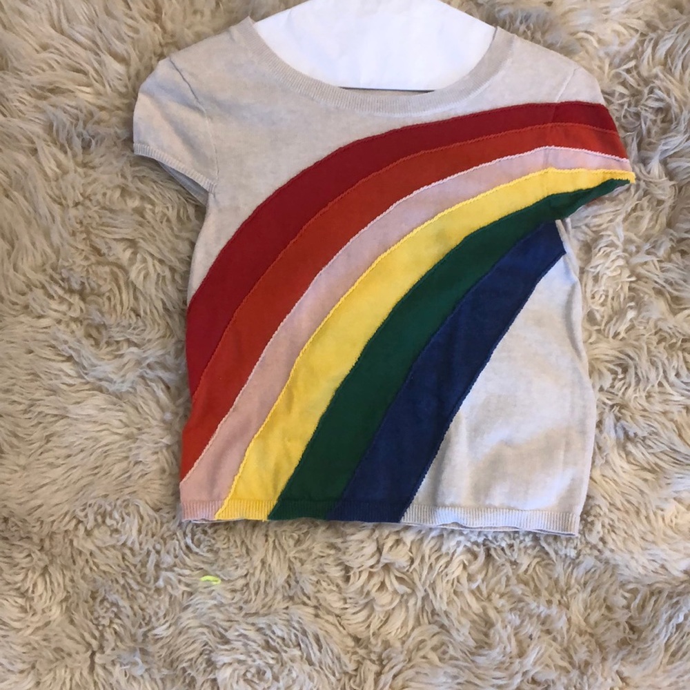 Alice + Olivia Rainbow Sweater Shirt